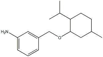 3-({[5-methyl-2-(propan-2-yl)cyclohexyl]oxy}methyl)aniline Struktur