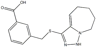 3-({5H,6H,7H,8H,9H-[1,2,4]triazolo[3,4-a]azepin-3-ylsulfanyl}methyl)benzoic acid Struktur