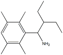 3-(1-amino-2-ethylbutyl)-1,2,4,5-tetramethylbenzene Struktur