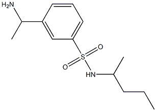 3-(1-aminoethyl)-N-(pentan-2-yl)benzene-1-sulfonamide Struktur