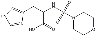 3-(1H-imidazol-4-yl)-2-[(morpholine-4-sulfonyl)amino]propanoic acid Struktur