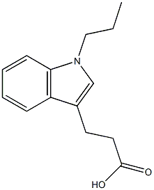 3-(1-propyl-1H-indol-3-yl)propanoic acid Struktur