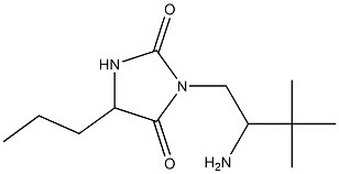 3-(2-amino-3,3-dimethylbutyl)-5-propylimidazolidine-2,4-dione Struktur