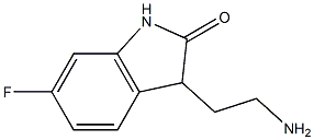 3-(2-aminoethyl)-6-fluoro-1,3-dihydro-2H-indol-2-one Struktur