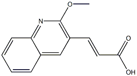 3-(2-methoxyquinolin-3-yl)prop-2-enoic acid Struktur