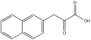 3-(2-naphthyl)-2-oxopropanoic acid Struktur