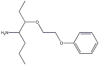 3-(2-phenoxyethoxy)heptan-4-amine Struktur