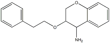 3-(2-phenylethoxy)-3,4-dihydro-2H-1-benzopyran-4-amine Struktur