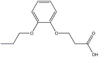 3-(2-propoxyphenoxy)propanoic acid Struktur