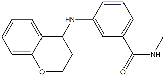 3-(3,4-dihydro-2H-1-benzopyran-4-ylamino)-N-methylbenzamide Struktur