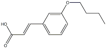 3-(3-butoxyphenyl)prop-2-enoic acid Struktur