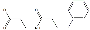 3-(4-phenylbutanamido)propanoic acid Struktur