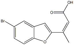 3-(5-bromo-1-benzofuran-2-yl)but-2-enoic acid Struktur