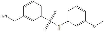 3-(aminomethyl)-N-(3-methoxyphenyl)benzenesulfonamide Struktur