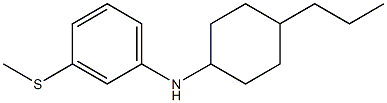 3-(methylsulfanyl)-N-(4-propylcyclohexyl)aniline Struktur