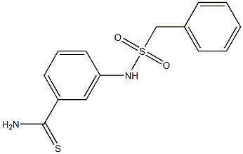 3-(phenylmethanesulfonamido)benzene-1-carbothioamide Struktur