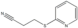 3-(pyridin-2-ylsulfanyl)propanenitrile Struktur