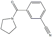 3-(pyrrolidin-1-ylcarbonyl)benzonitrile Struktur