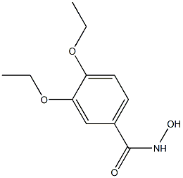 3,4-diethoxy-N-hydroxybenzamide Struktur