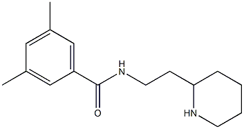 3,5-dimethyl-N-(2-piperidin-2-ylethyl)benzamide Struktur