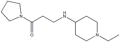 3-[(1-ethylpiperidin-4-yl)amino]-1-(pyrrolidin-1-yl)propan-1-one Struktur