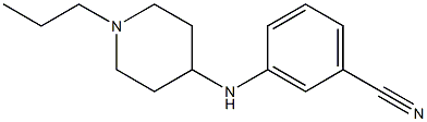 3-[(1-propylpiperidin-4-yl)amino]benzonitrile Struktur