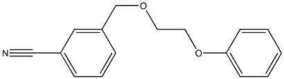 3-[(2-phenoxyethoxy)methyl]benzonitrile Struktur