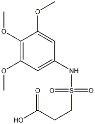 3-[(3,4,5-trimethoxyphenyl)sulfamoyl]propanoic acid Struktur