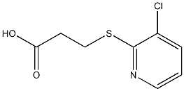 3-[(3-chloropyridin-2-yl)thio]propanoic acid Struktur