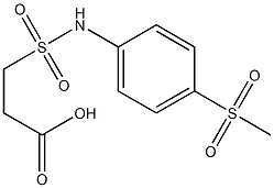 3-[(4-methanesulfonylphenyl)sulfamoyl]propanoic acid Struktur