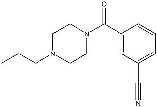 3-[(4-propylpiperazin-1-yl)carbonyl]benzonitrile Struktur