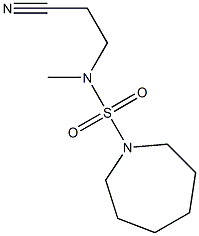 3-[(azepane-1-sulfonyl)(methyl)amino]propanenitrile Struktur