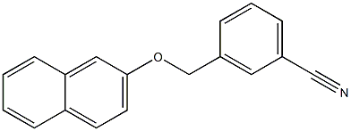 3-[(naphthalen-2-yloxy)methyl]benzonitrile Struktur