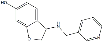 3-[(pyridin-3-ylmethyl)amino]-2,3-dihydro-1-benzofuran-6-ol Struktur