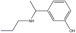 3-[1-(propylamino)ethyl]phenol Struktur