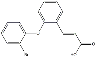 3-[2-(2-bromophenoxy)phenyl]prop-2-enoic acid Struktur