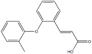 3-[2-(2-methylphenoxy)phenyl]prop-2-enoic acid Struktur