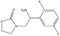 3-[2-amino-2-(2,5-difluorophenyl)ethyl]-1,3-oxazolidin-2-one Struktur