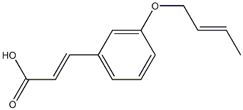 3-[3-(but-2-en-1-yloxy)phenyl]prop-2-enoic acid Struktur