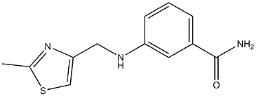 3-{[(2-methyl-1,3-thiazol-4-yl)methyl]amino}benzamide Struktur