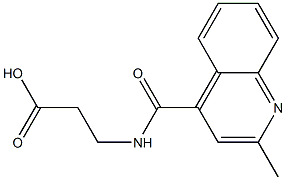 3-{[(2-methylquinolin-4-yl)carbonyl]amino}propanoic acid Struktur