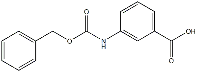 3-{[(benzyloxy)carbonyl]amino}benzoic acid Struktur