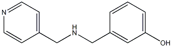 3-{[(pyridin-4-ylmethyl)amino]methyl}phenol Struktur