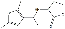 3-{[1-(2,5-dimethylthiophen-3-yl)ethyl]amino}oxolan-2-one Struktur