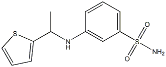 3-{[1-(thiophen-2-yl)ethyl]amino}benzene-1-sulfonamide Struktur