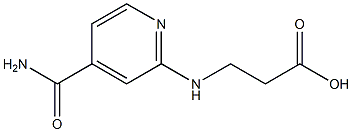 3-{[4-(aminocarbonyl)pyridin-2-yl]amino}propanoic acid Struktur