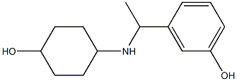 3-{1-[(4-hydroxycyclohexyl)amino]ethyl}phenol Struktur