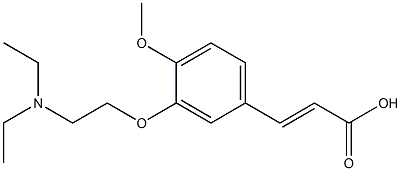 3-{3-[2-(diethylamino)ethoxy]-4-methoxyphenyl}prop-2-enoic acid Struktur