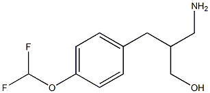 3-amino-2-{[4-(difluoromethoxy)phenyl]methyl}propan-1-ol Struktur