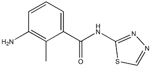 3-amino-2-methyl-N-(1,3,4-thiadiazol-2-yl)benzamide Struktur